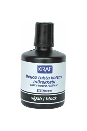 Beyaz Yazı Tahtası Mürekkebi Siyah 100 Ml