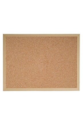 Ahşap Çerçeveli Büyük Boy 90x60cm Mantar Pano 60 Adet Raptiye Hediye Duvara Montaj