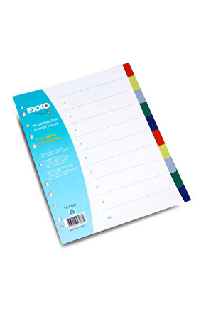 1-10 Renkli Seperatör Dosya Ayracı Ts 110