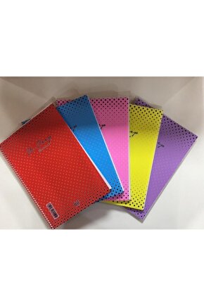 72 Yaprak Spiralli Kareli Defter U-deep A4 Plastik Kapak Harita Metot