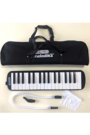 Siyah 32k 32 Tuşlu Melodika Bez Çantalı - Siyah.