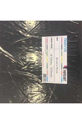 Renkli Mukavva 50x70 Cm 1,0 Mm 18 Lı (1 PAKET 18 ADET)