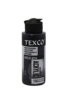 -texco 110 Cc. Su Bazlı Akrilik Boya - Siyah