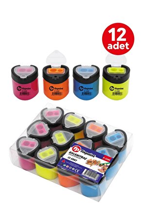 Kalemtraş 2li Üçgen, Siyah Kpk P-2289