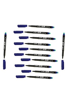 Çıkmayan Asetat & Cd Kalemi Mavi M 12li Paket