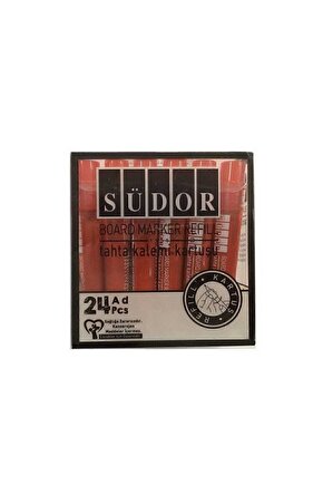 Beyaz Tahta Kalemi Tüpü Kırmızı Kartuş 24 Lü Kutu