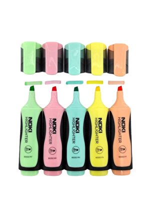 Pastel Fosforlu Kalem 5li Pvc 9000p5pvc