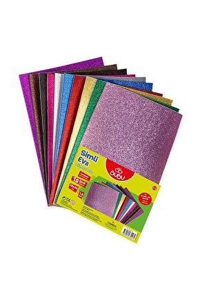 Bu-bu Ev0038 Simli Yapışkanlı Eva 20x30cm 10 Renk