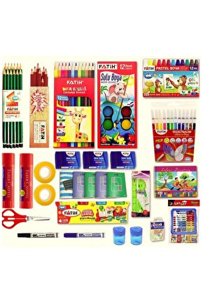 Fatih İlkokul 1. Sınıf Kırtasiye Seti 29 Parça Başlangıç Full Tam Set KRTSET2
