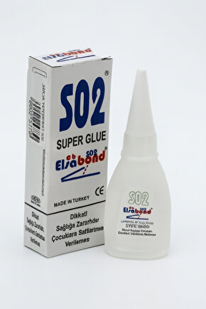Elsa Bond Süper Hızlı Yapıştırıcı, S02 Japon Yapıştırıcı Glue 20 Gr