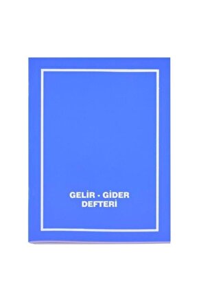 Gelir Gider Defteri Plastik Kapak 40 Yaprak