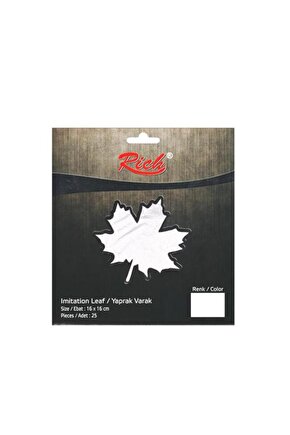 Imitasyon Yaprak Varak Gümüş 16x16 cm - 25 Yaprak
