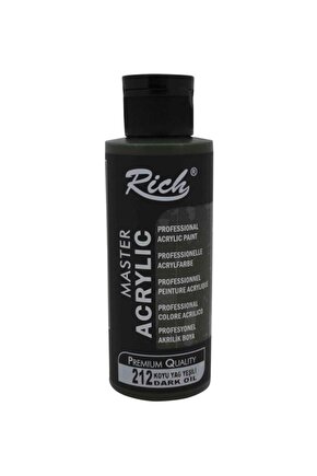 Akrilik Boya Master 120 CC Koyu Yağ Yeşili 120-212