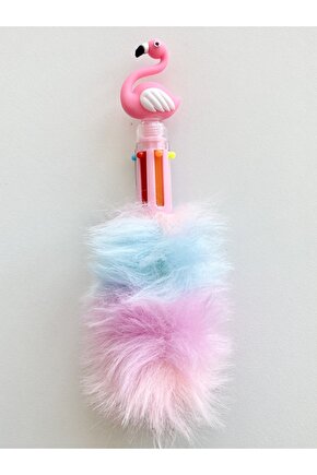 Renkli Deniz Kızı Ve Flamingo Peluş Tükenmez Kalem 179-18