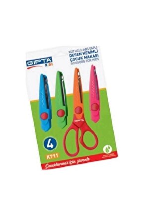 Şekilli Kesen Makas 4 Lü Set