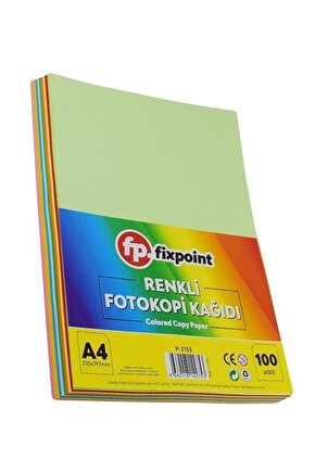 Renkli A4 Kağıdı 100lü