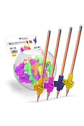 Kalem Tutma Aparatı Simli 4 Renk (4adet)