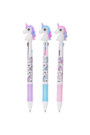 Mk-202 Unicorn 3 Renk Tükenmez Kalem