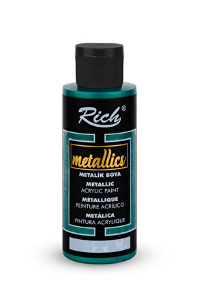 Metalik Akrilik Boya 120cc. N:766 Yaprak Yeşili