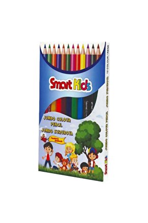 Smart Kids Jumbo Kuruboya Kalem Seti - 12 Renk