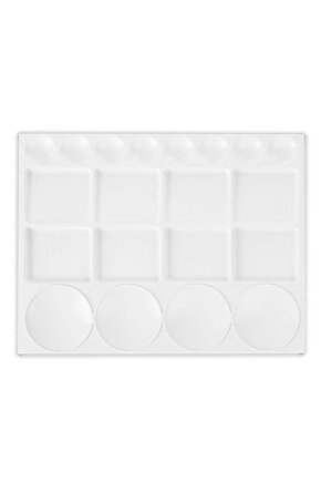 Rp 103 25x33 Profesyonel Godeli Dikdörtgen Resim Paleti Beyaz