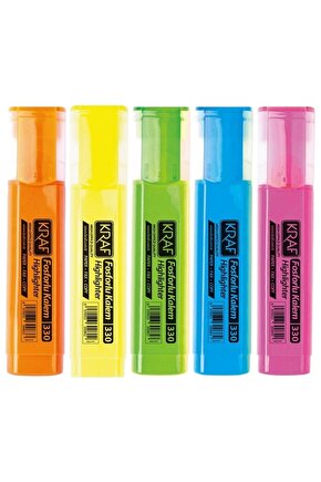 330 NEON RENKLER 5li FOSFORLU KALEM