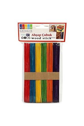 Ahşap Çubuk Küçük Renkli