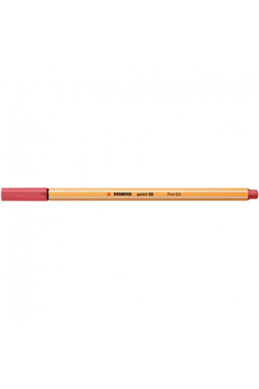 - İnce Keçe Uçlu Kalem - Point 88 - Pas Kırmızısı