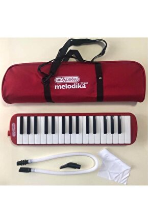 32k 32 Tuşlu Melodika Bez Çantalı - Kırmızı.