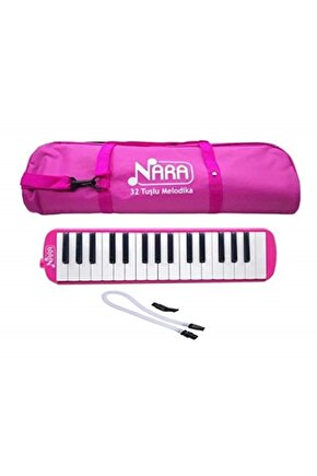 Melodika 32 Tuşlu Bez Çanta Pembe