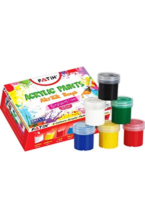 Akrilik Boya 25 ml 6 Lı Takım Karışık