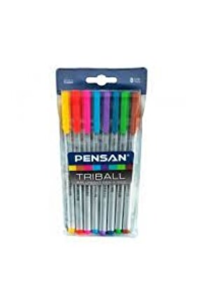 TRİBAL TÜKENMEZ KALEM RENKLİ 8 Lİ