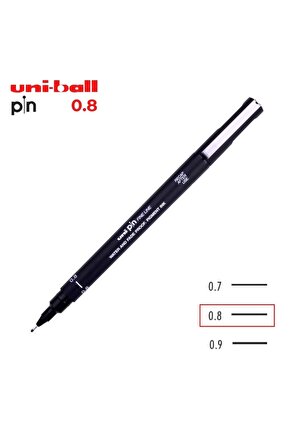 Uniball Pin Akrilik Uçlu Teknik Çizim Kalemi 0.8mm