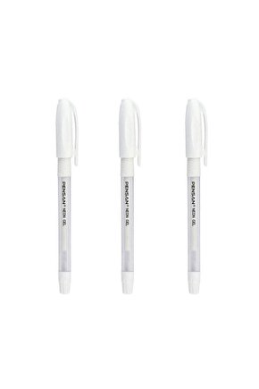 Beyaz Neon Tükenmez Kalem Jel 1.0 Mm (2 Adet)