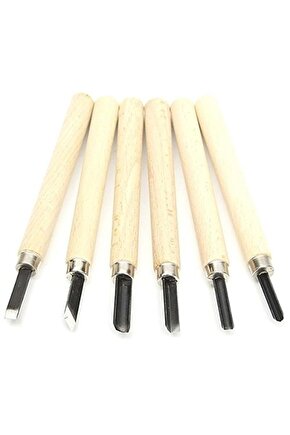 Ahşap Ve Seramik Oyma Seti 6`lı H.s