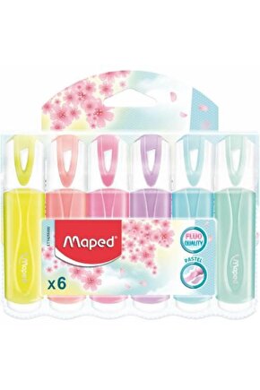 Fosforlu Kalem Pastel Renk 6 LI 742558