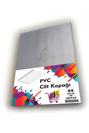 A4 Şeffaf PVC Cilt Kapağı