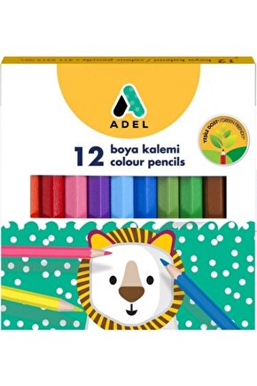 Boya Kalemi Yarım Boy 12 Renk