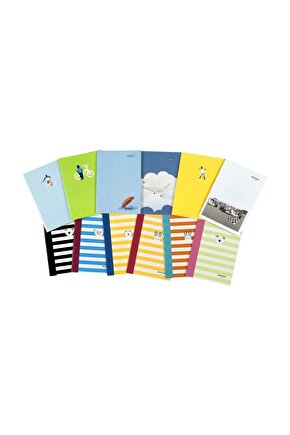 A4 Kaye Defter (Dikişli) Karton Kapak Kareli 100 Yaprak Asorti Tekli (1 Adet)