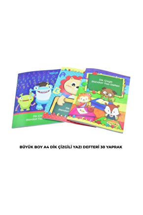 Çınar A4 Standart Dik Çizgili Yazı Defteri 30 Yp. 1 Adet