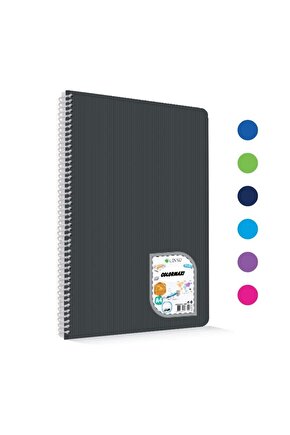 Çınar Colormaxi Spiralli Defter Plastik Kapak Çizgili 120 Yp A4 1201 73007