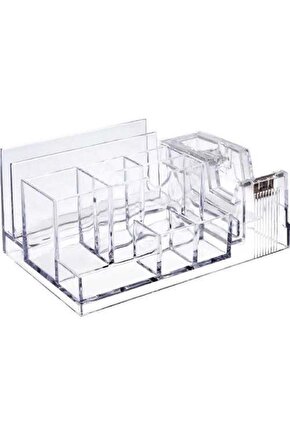 Masaüstü Organizer Bantlıklı Kalemlik Klm-301 Şeffaf