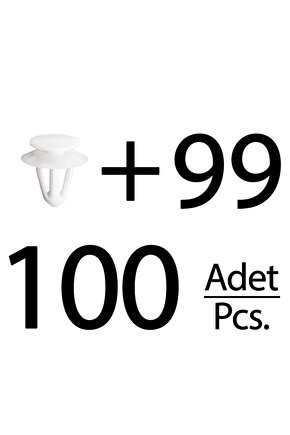Opel için Döşeme Klipsi- 100 Adet