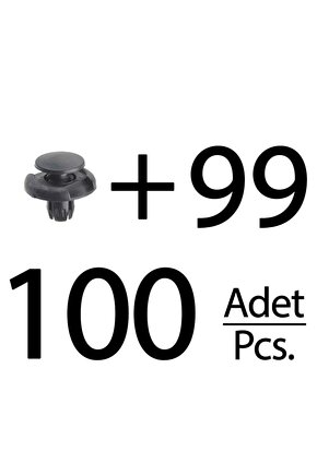 Honda için Davlumbaz Klipsi- 100 Adet