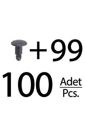 Honda, Nissan, Mitsubishi için Döşeme ve Kaplama Klips- 100 Adet