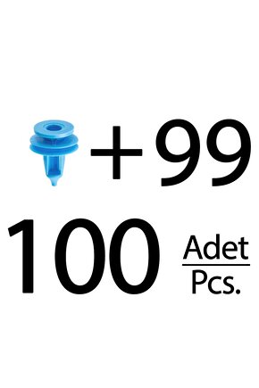 Toyota ve Suzuki için Döşeme Klips- 100 Adet