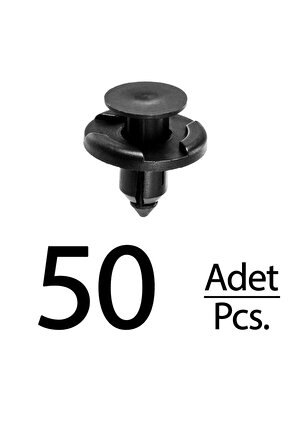 Nissan Mitsubishi Subaru için Tampon Davlumbaz Klips - 50 Adet