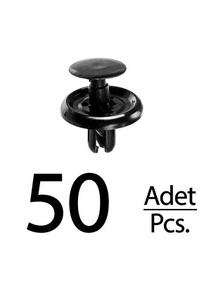 Toyota için Davlumbaz Klips - 50 Adet