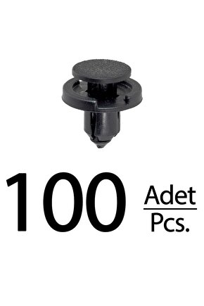 Toyota Corolla Previa Yaris Sprinter Carib Renault Tesla için Tampon Klips - 100 Adet