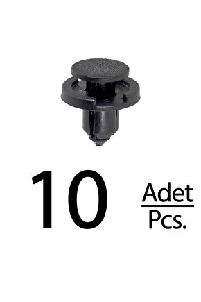 Nissan Juke X‑Trail Altima Leaf Sentra Peugeot için Tampon Klips - 10 Adet